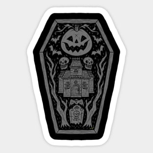 Hallo-Tomb (Grey) Sticker